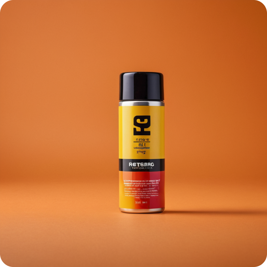 An Ai Genarted Image Of Product On Orange Background Looking Professional