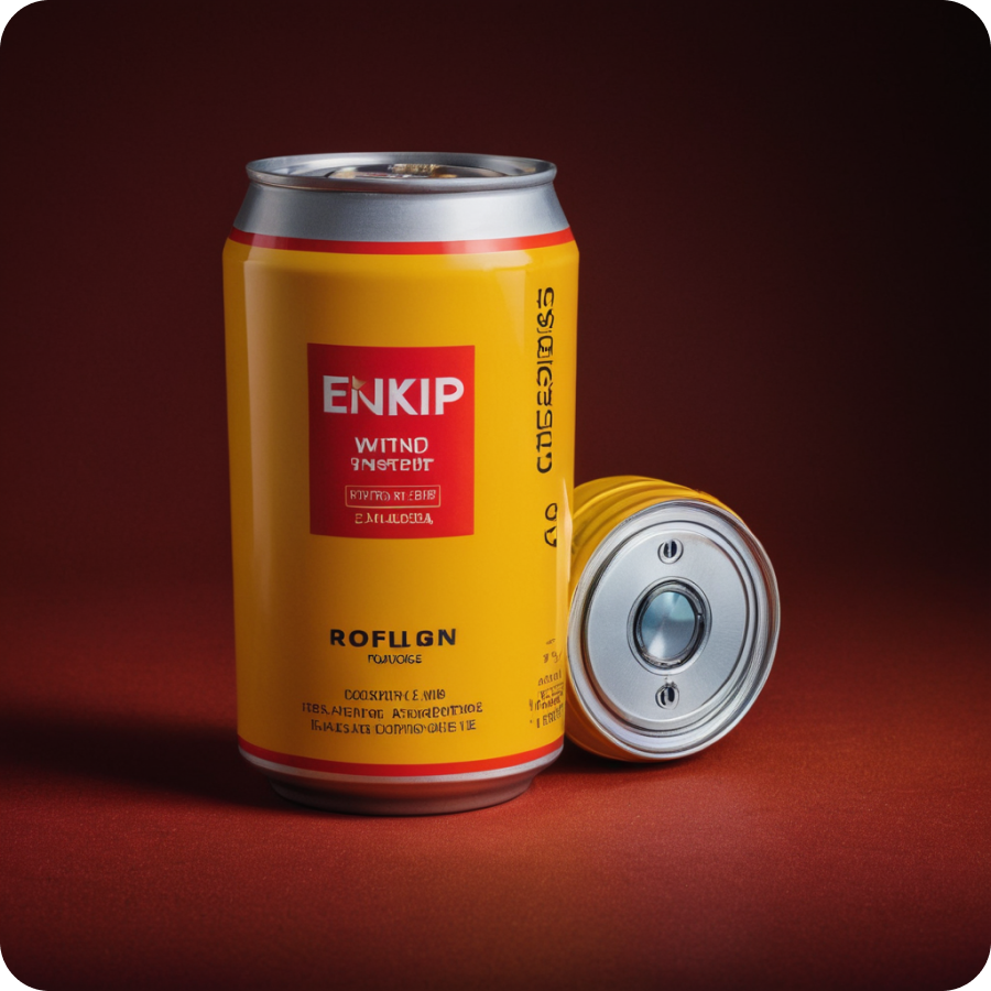 High Quality Photoshoot Of Cold Drink Can For Brand Advertising Using AI